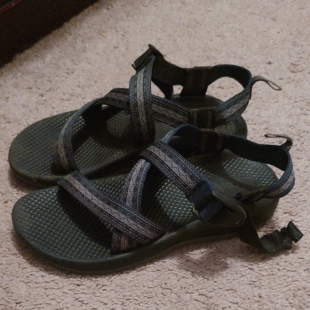 Chaco Kids Black and Gray Strappy Sandals